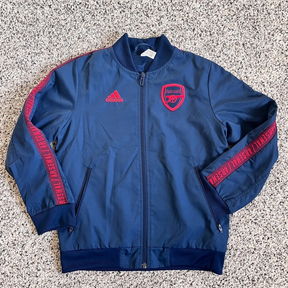 Adidas Arsenal Anthem Jacket Youth XS- Navy
